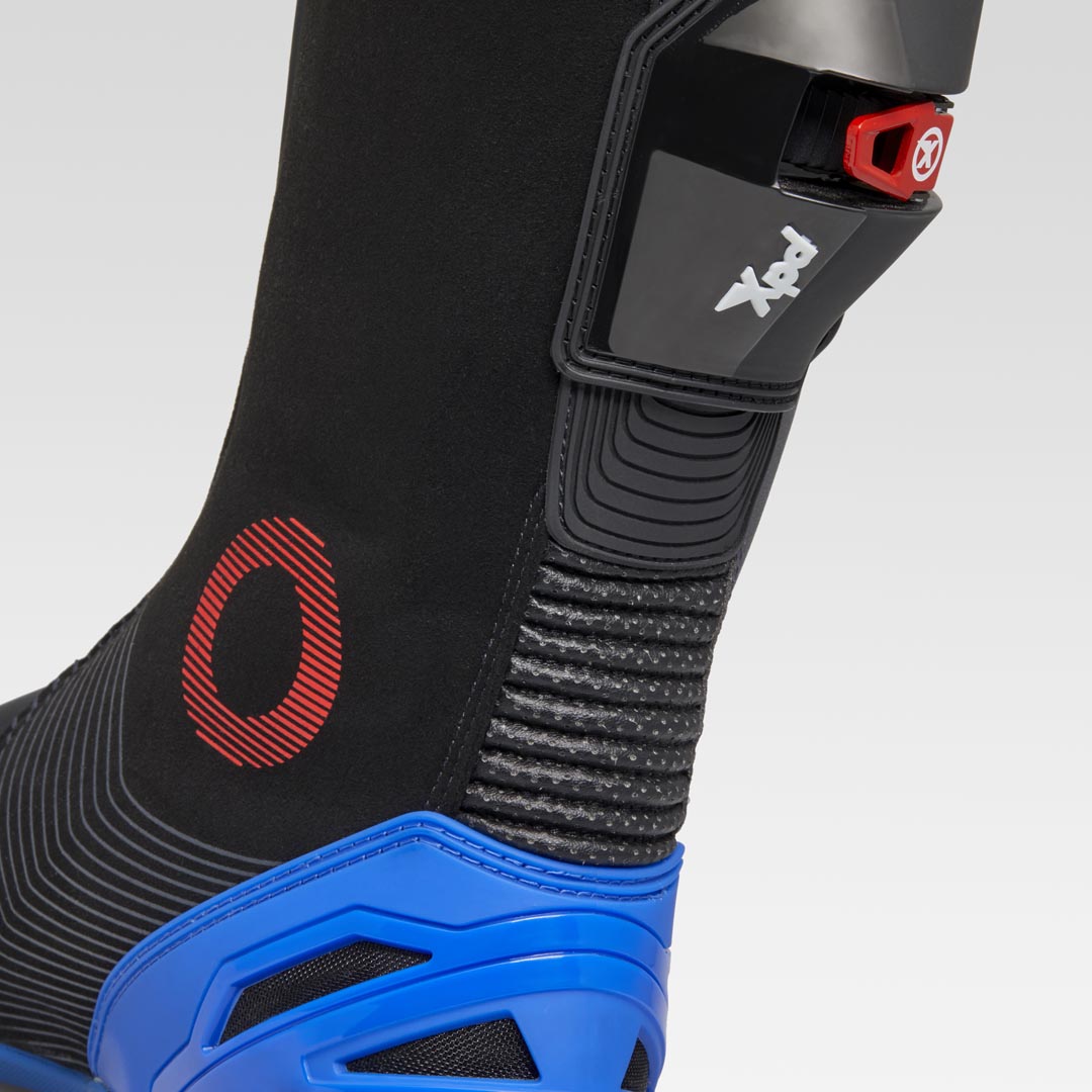 Botas de moto XPD XP9-S Racing y de calle | Hombre | Negro/Azul 