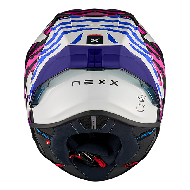 Nexx X.R3R Casco Ziger Carbon Lila Azul 01XR323513377 