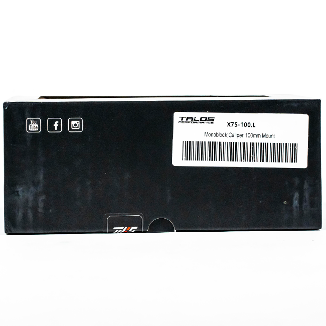 Talos X75 SBK Racing Monoblock P4 32/36 100mm pinza de freno delantera izquierda | X75.100.HD.L 