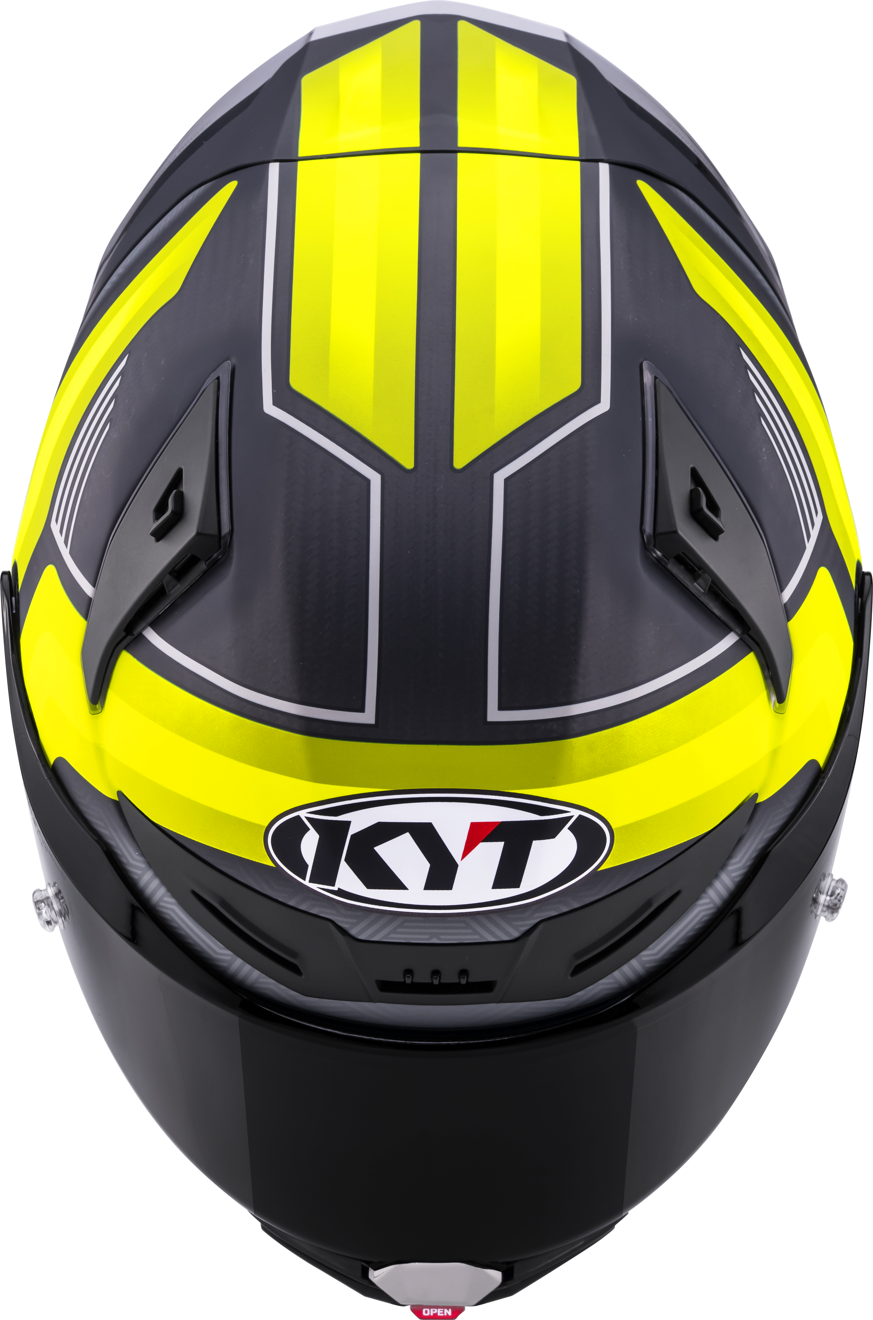 KYT R1R Casco de Racing Carbono Acelerador Amarillo Y6R10010 