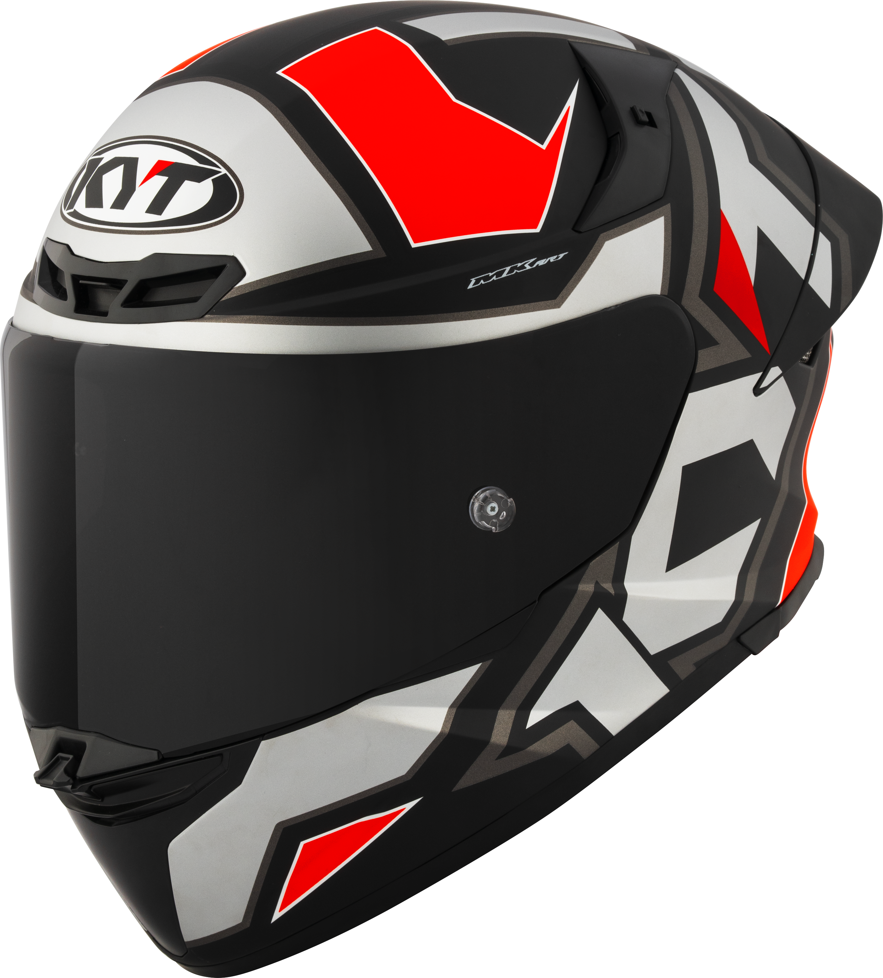 KYT TT-Revo Casco Electron Grey Red mate Y6TR0006 