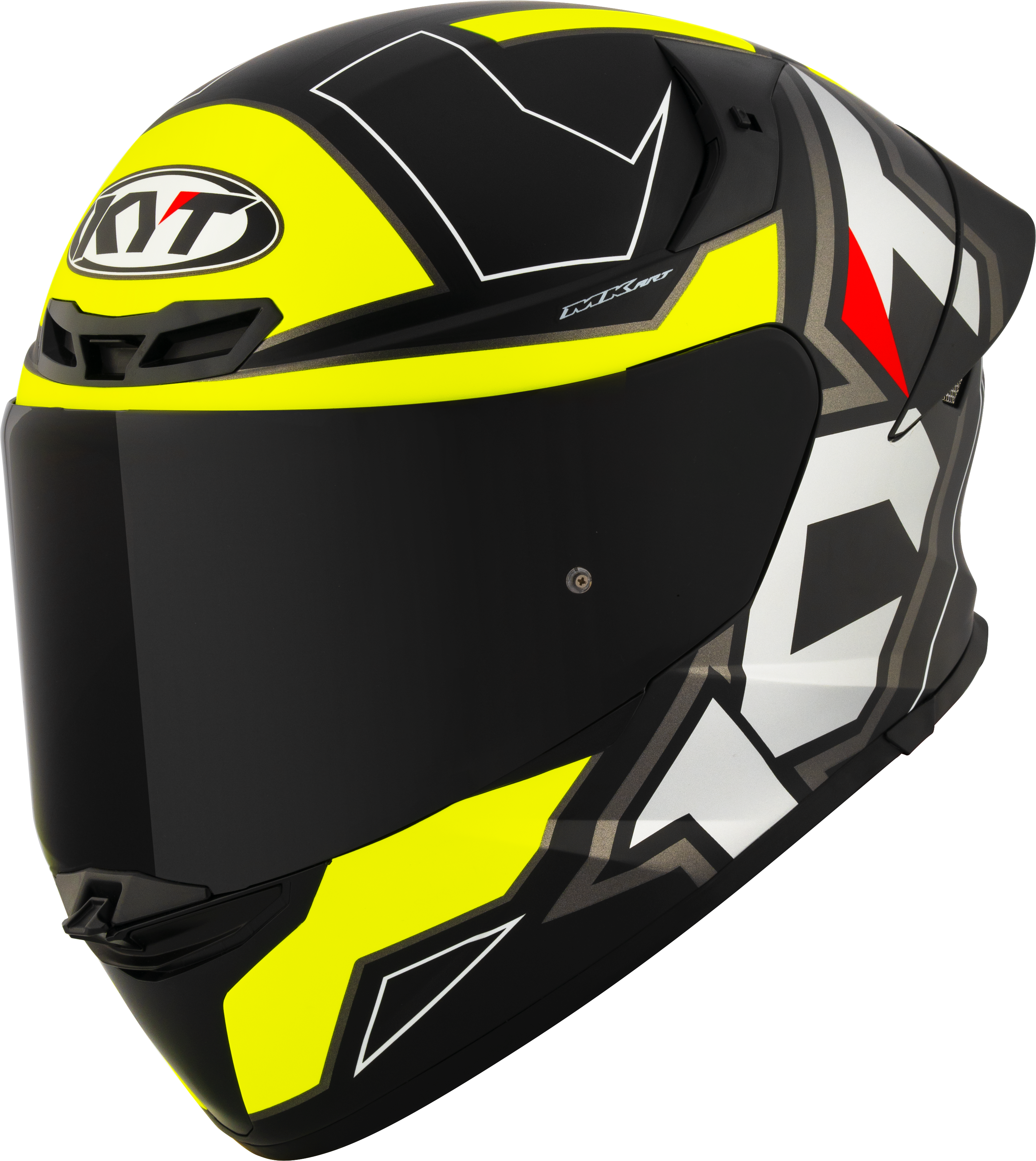 KYT TT-Revo Casco Electron Negro Amarillo mate Y6TR0007 
