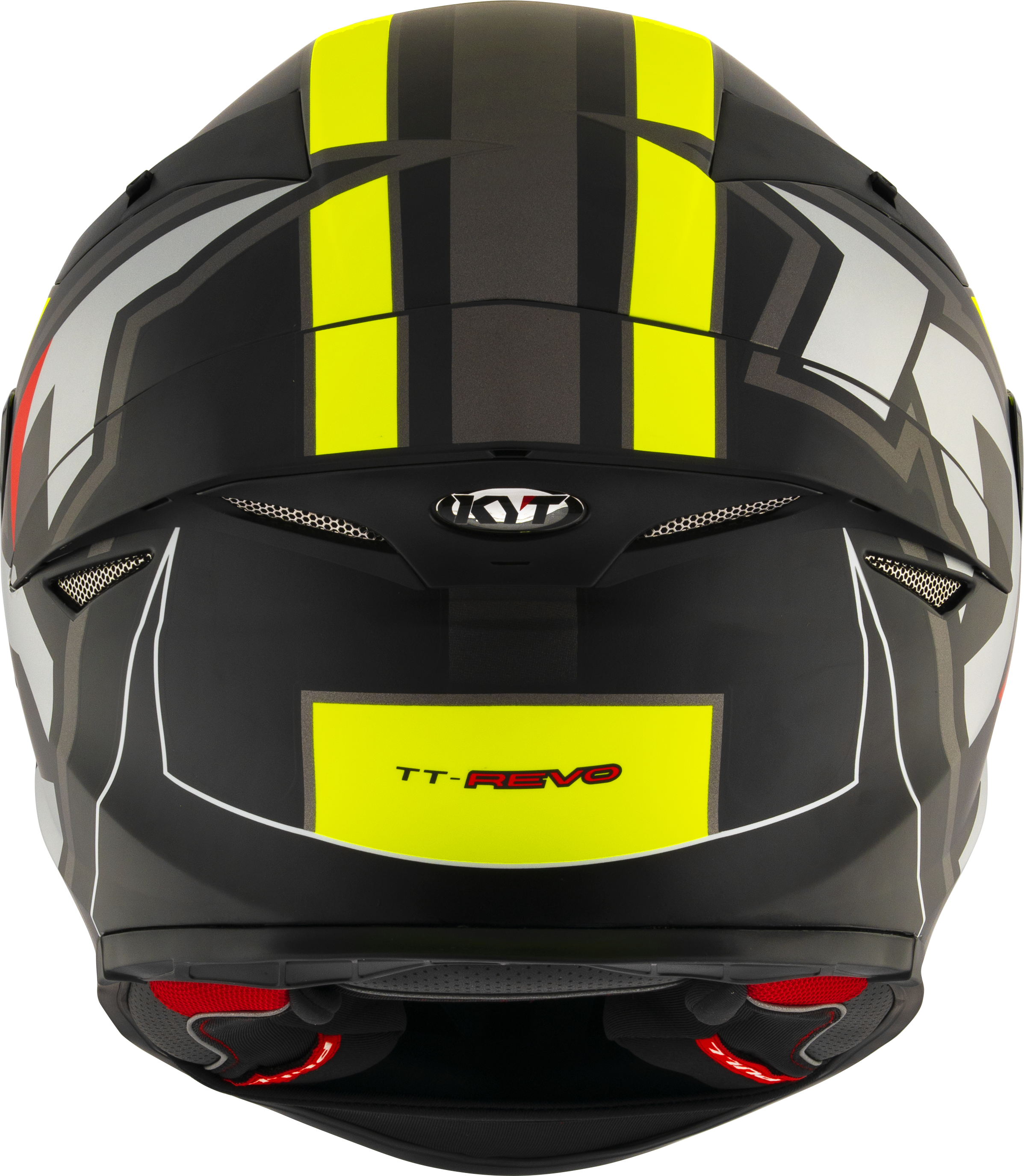 KYT TT-Revo Casco Electron Negro Amarillo mate Y6TR0007 