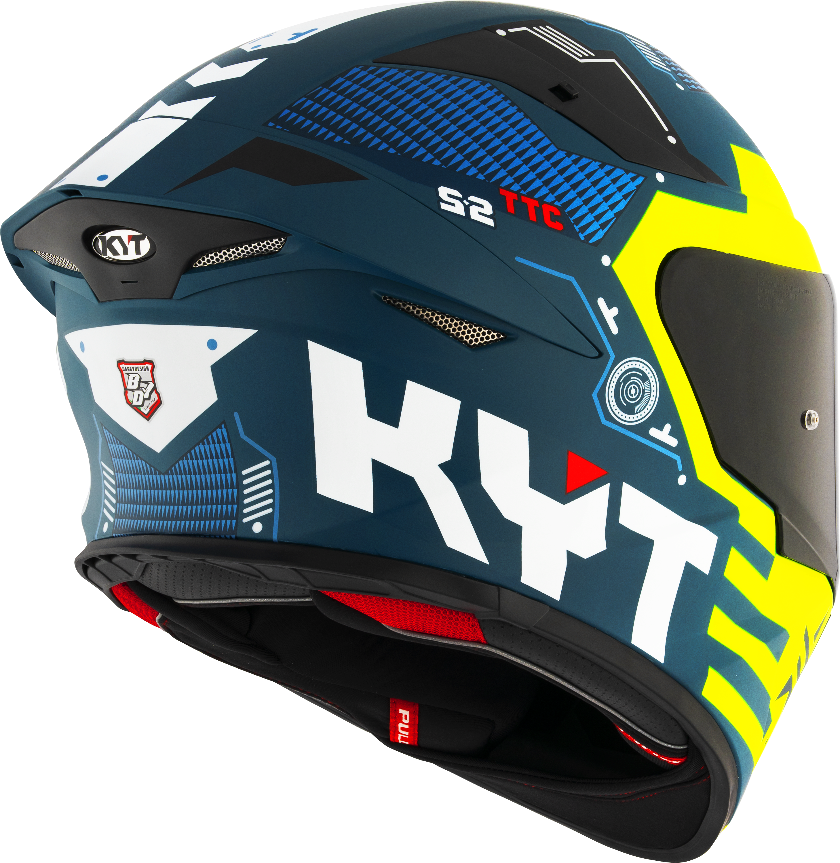 KYT TT-Revo Casco Fuselaje Amarillo mate Y6TR0021 
