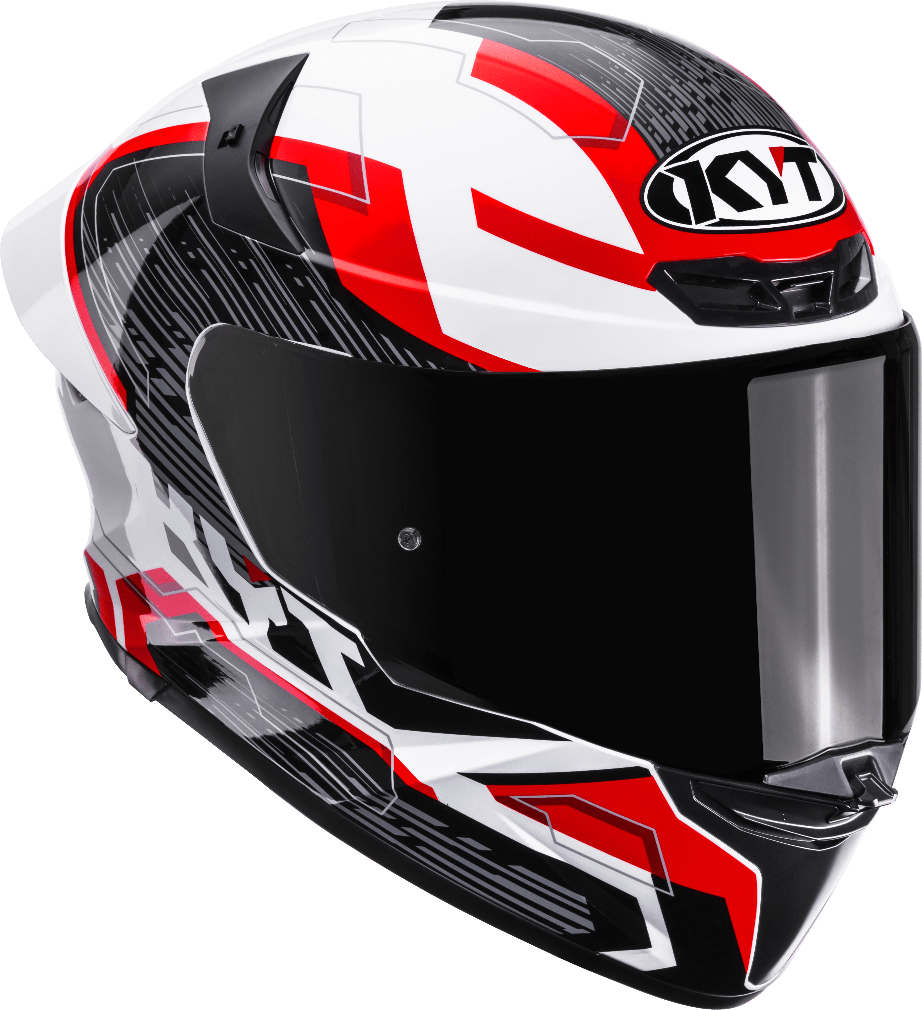 KYT TT-Revo Casco Speeding Blanco / Rojo Y6TR0051 