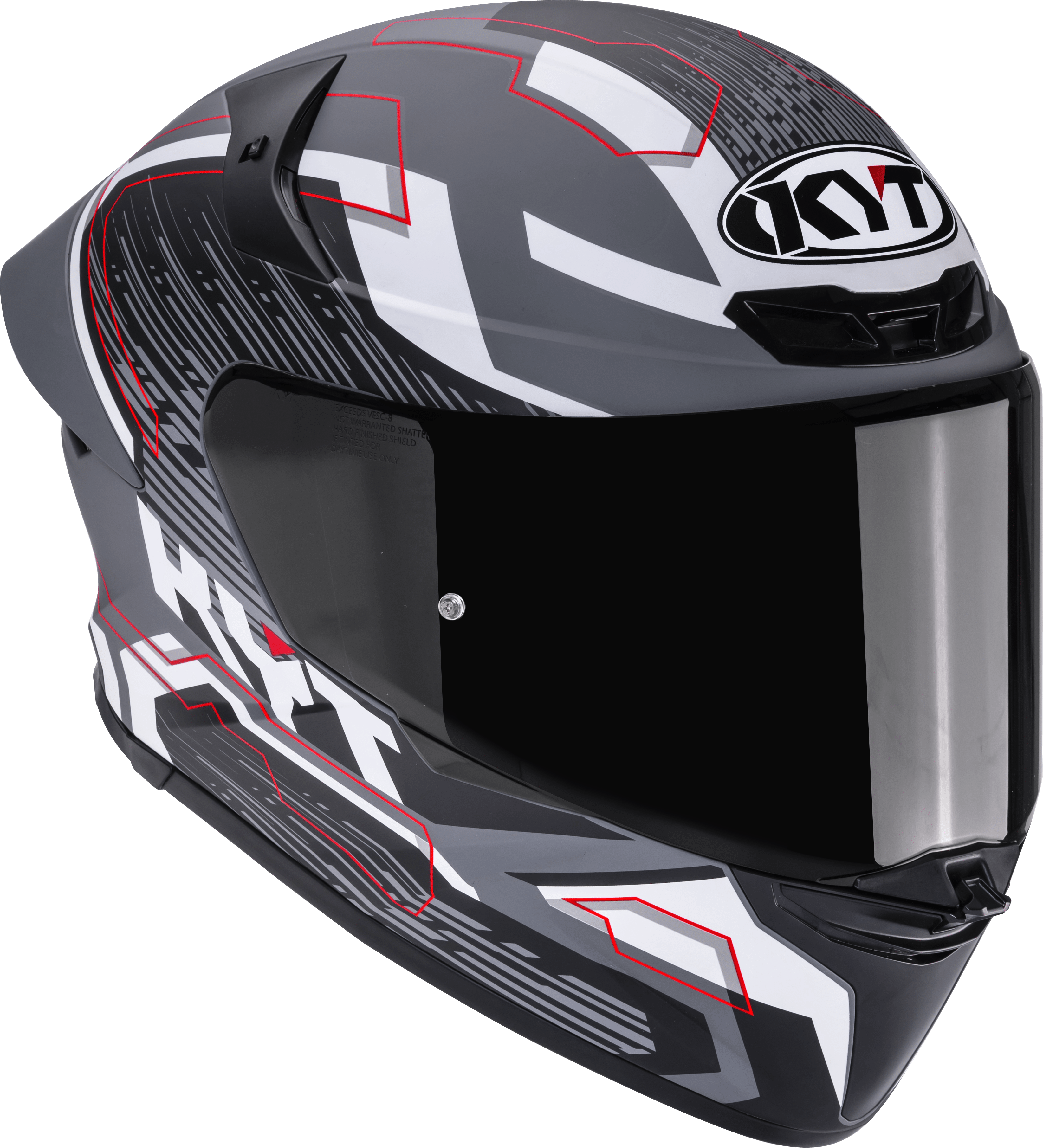 KYT TT-Revo Casco Speeding Mate Gris Y6TR0052 