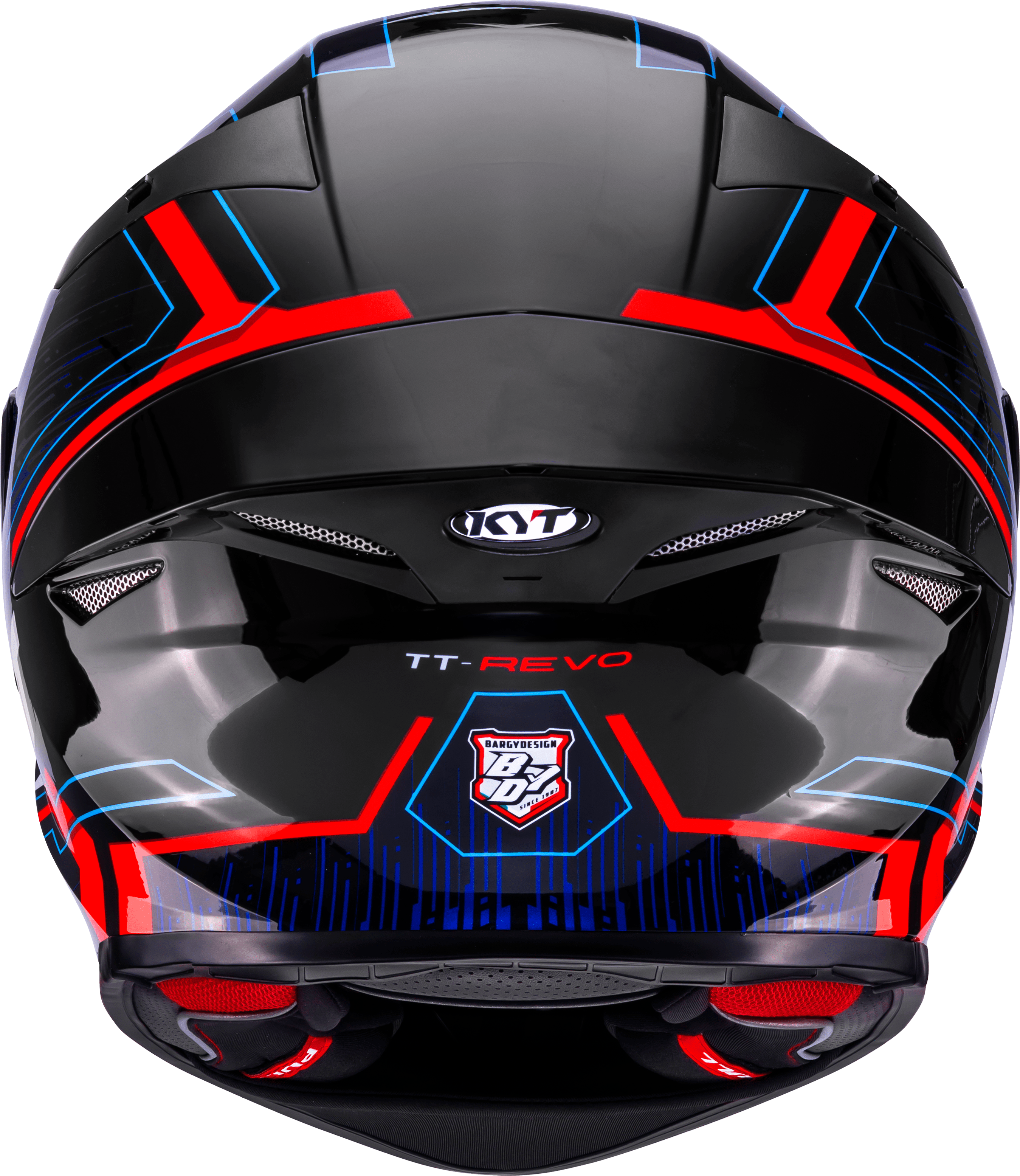 KYT TT-Revo Casco Speeding Negro / Rojo / Azul Y6TR0053 