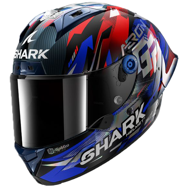 Shark Aeron GP Casco FIM 1 Racing Réplica de Johann Zarco Victory 2025 