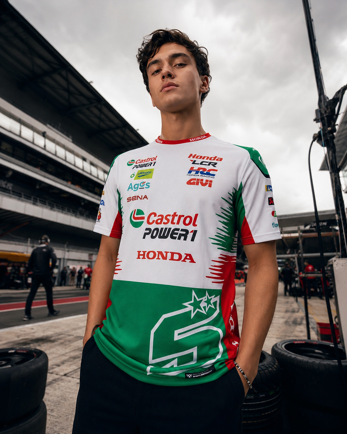 Replica camiseta para hombre del LCR Honda Racing Team Johann Zarco #5 2026 IXON 