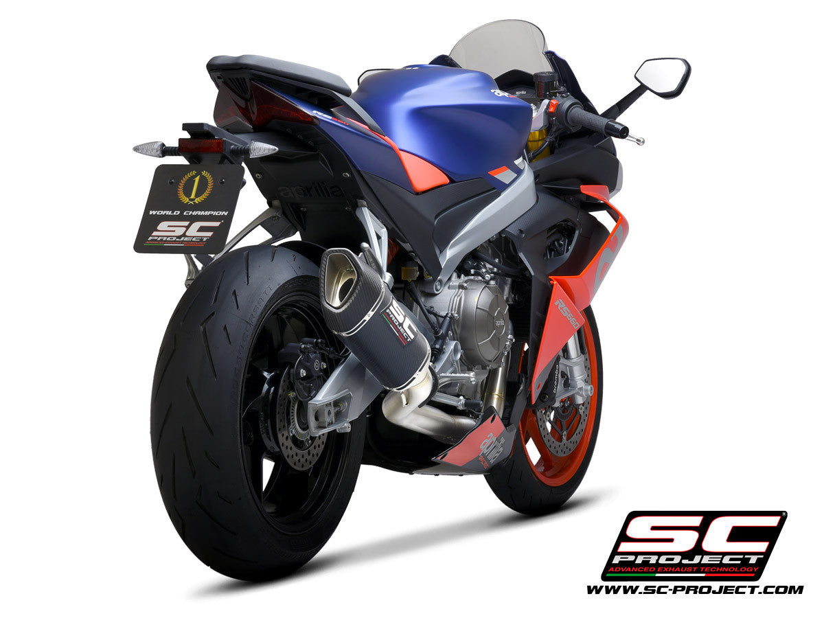 SC-Project instalación completa de acero inoxidable 2-1 SC1-R Aprilia RS 660 (20-24) A23A-KC90 