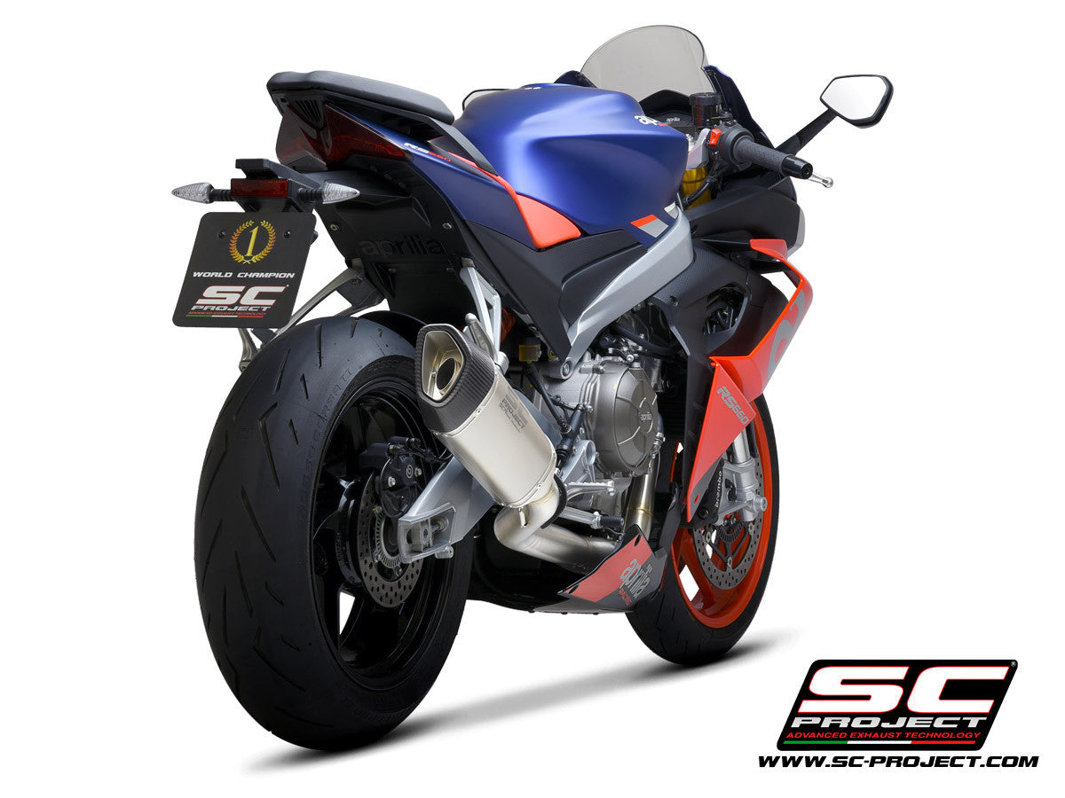 SC-Project instalación completa de acero inoxidable 2-1 SC1-R Aprilia RS 660 (20-24) A23A-KC90 