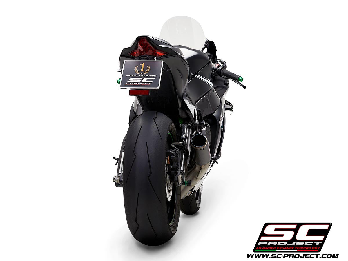 SC-Project Slip-On CR-T + tubo de reemplazo KAT para Kawasaki ZX-10 R/RR (16-20) K22A-DET36 