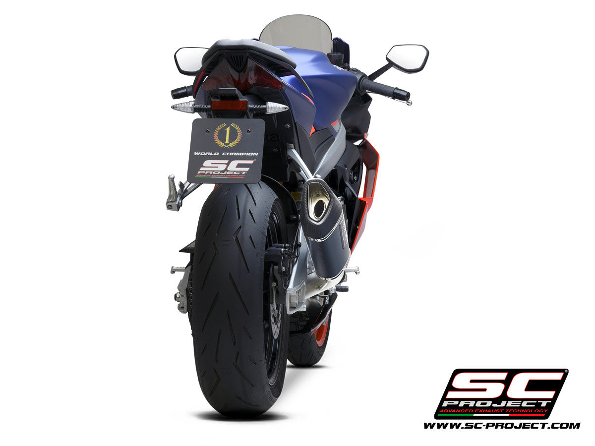SC-Project instalación completa de acero inoxidable 2-1 SC1-R Aprilia RS 660 (20-24) A23A-KC90 