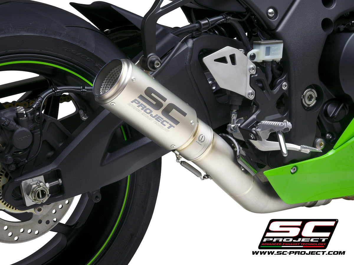 SC-Project Slip-On CR-T + tubo de reemplazo KAT para Kawasaki ZX-10 R/RR (21-25) K38A-DET36 