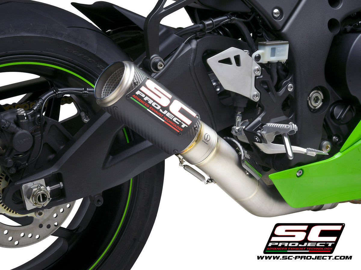 SC-Project Slip-On CR-T + tubo de reemplazo KAT para Kawasaki ZX-10 R/RR (21-25) K38A-DET36 
