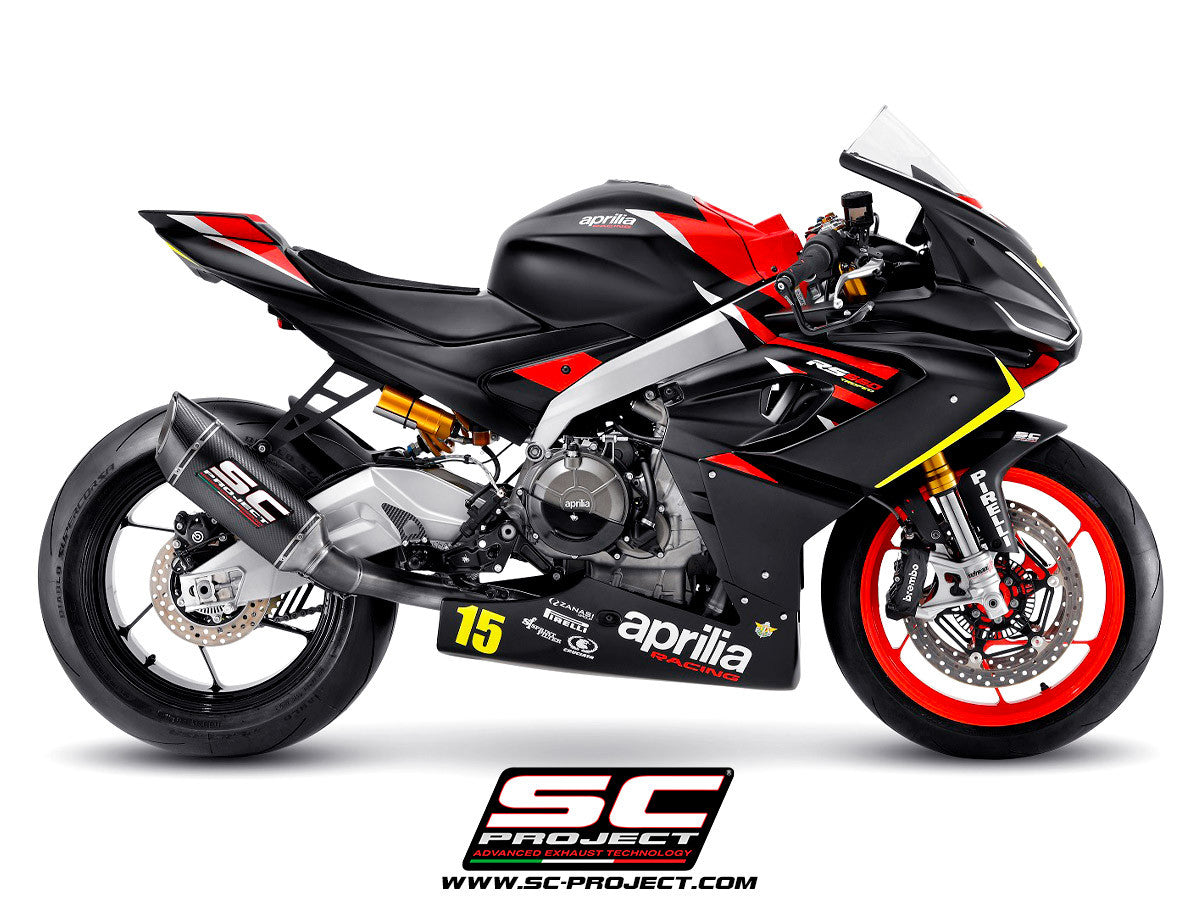 SC-Project Trofeo Titan sistema de escape completo 2-1 SC1-R Aprilia RS 660 (20-25) A23A-TC90 