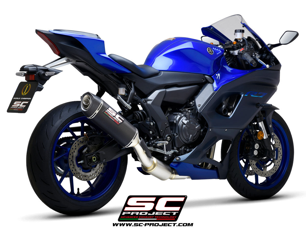 Sistema de escape completo SC-Project STREET SC1-S para Yamaha YZF-R7 (21-24) Y36A-C125 