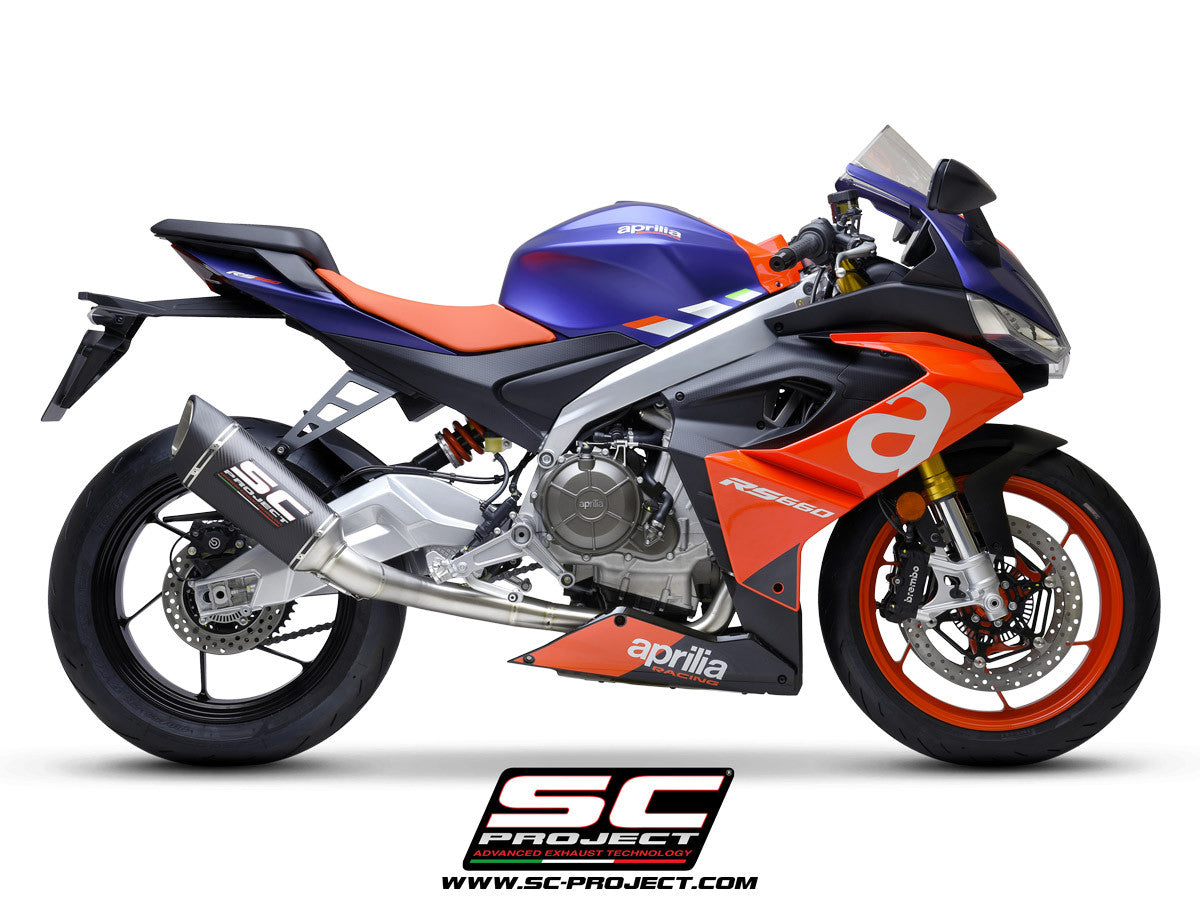 SC-Project Trofeo Titan sistema completo 2-1 SC1-R Aprilia RS 660 (20-24) A23A-PTC90 