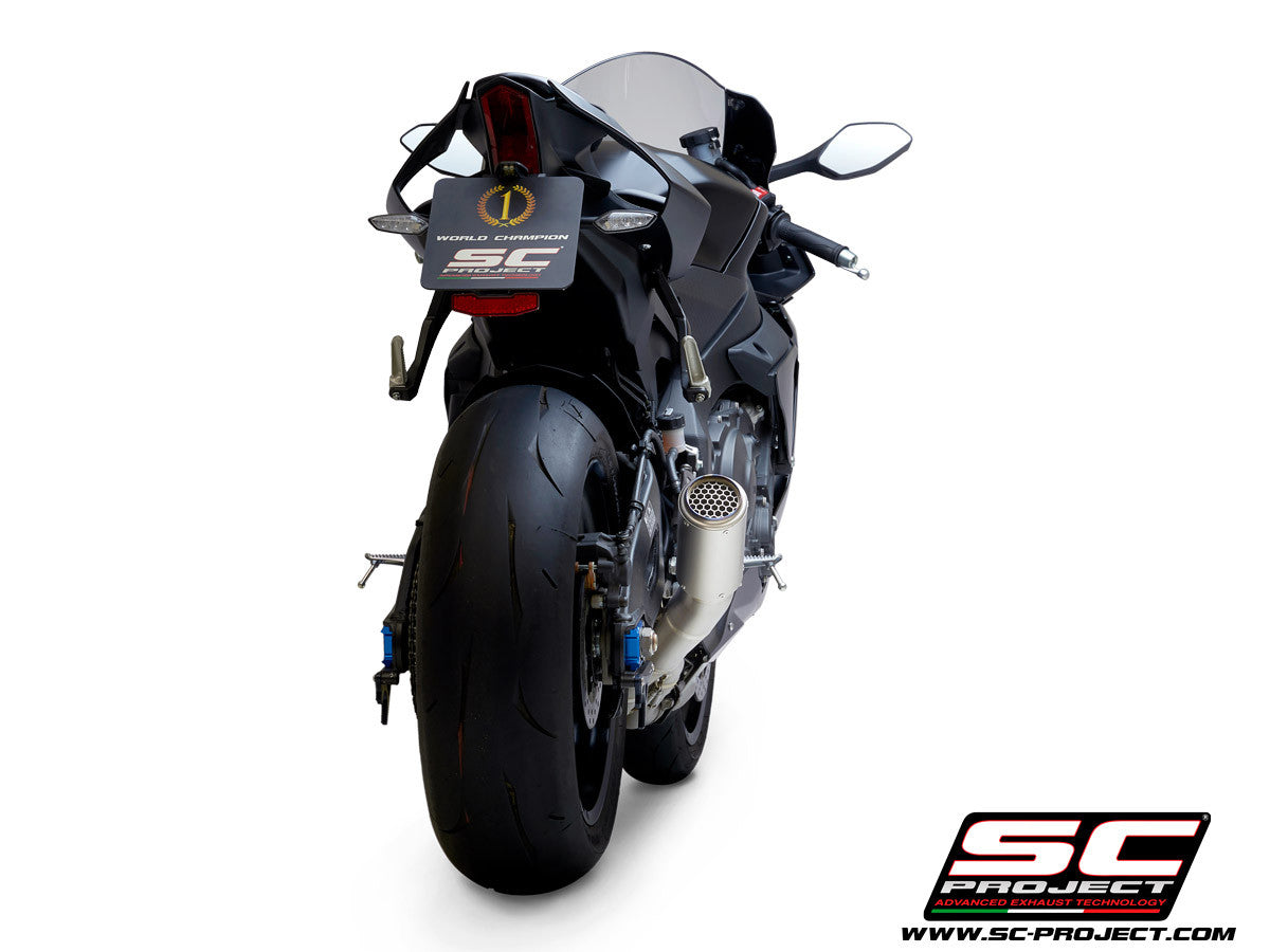 SC-Project Slip-On CR-T + tubo de reemplazo KAT para Yamaha YZF-R1/M RN32 (15-16) Y11A-DET36 