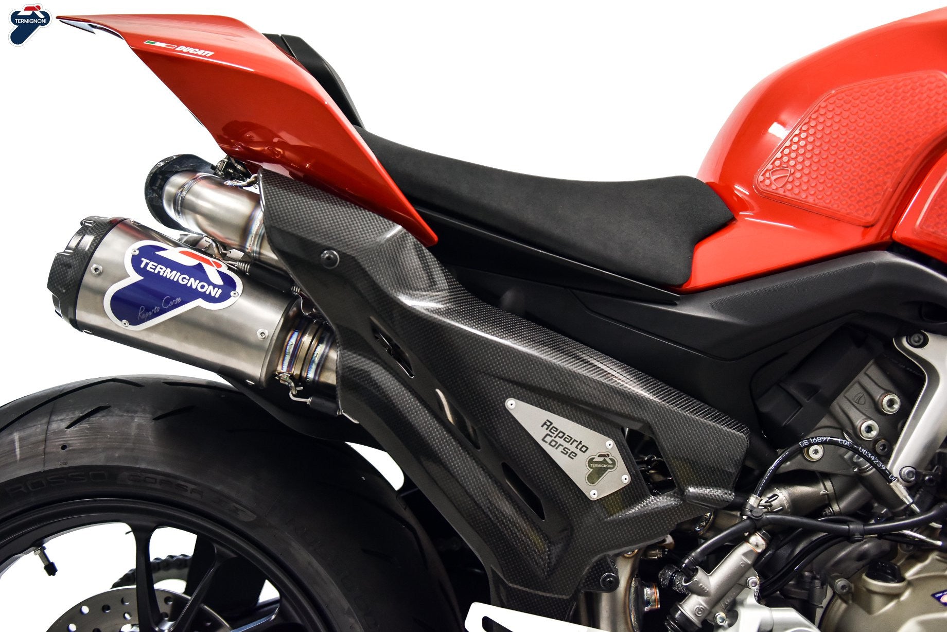 Sistema de escape completo de acero inoxidable Termignoni D200 RHT para Ducati Panigale V4 R (19-24) D20009400ITC 