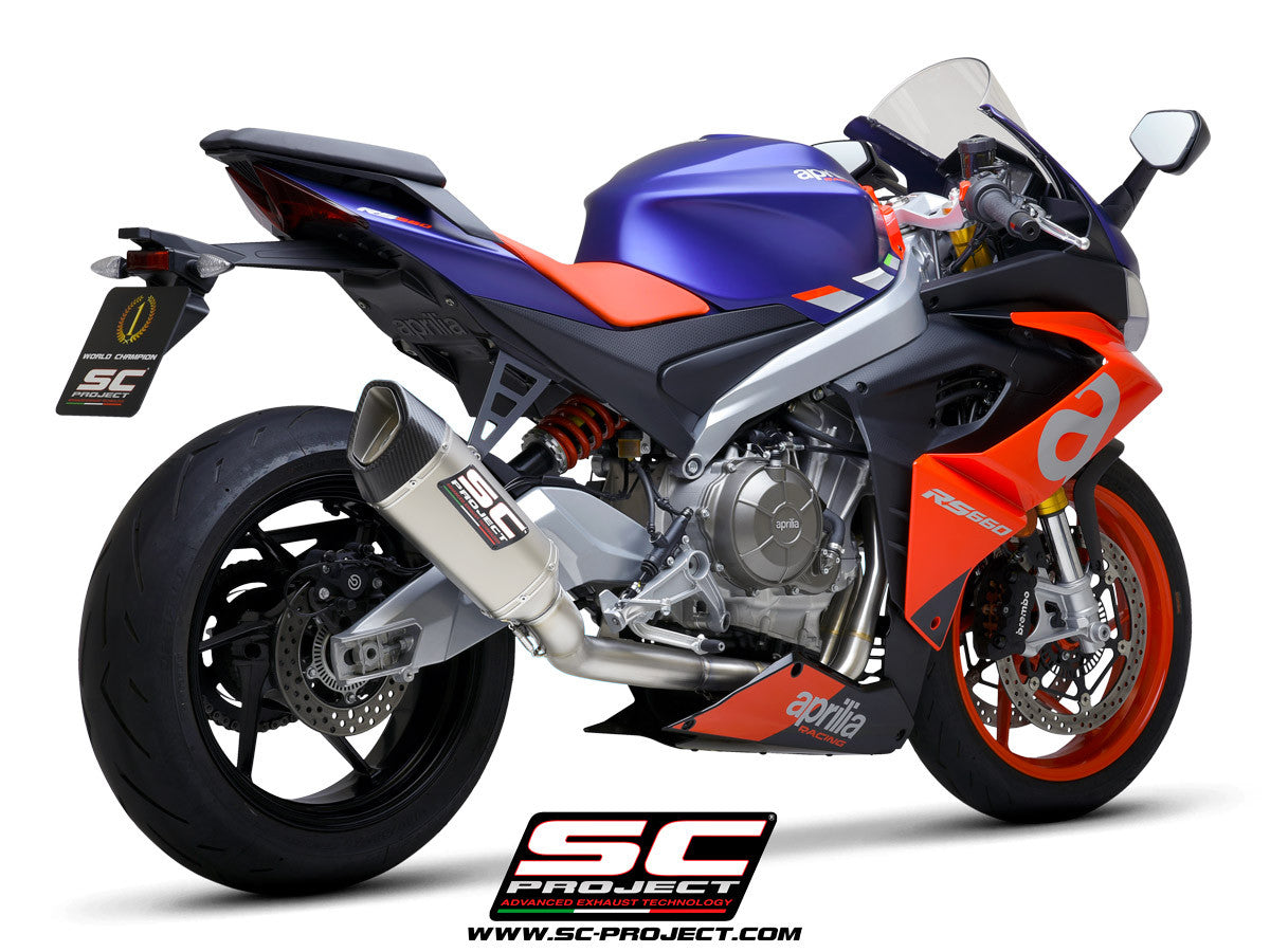 SC-Project Trofeo Titan sistema completo 2-1 SC1-R Aprilia RS 660 (20-24) A23A-PTC90 