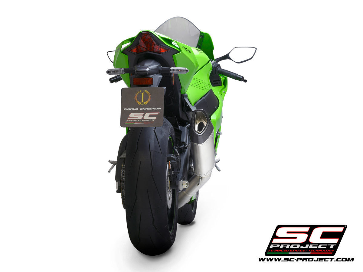 SC-Project Slip-On SC1-R + tubo de reemplazo KAT para Kawasaki ZX-10 R/RR (21-25) K38A-DET91C 
