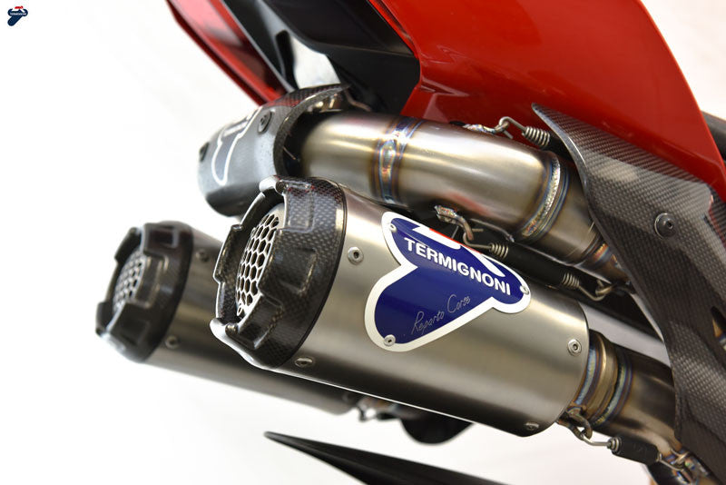 Sistema de escape completo de acero inoxidable Termignoni D200 RHT Ducati Panigale V4/S (18-24) D20009400ITC 