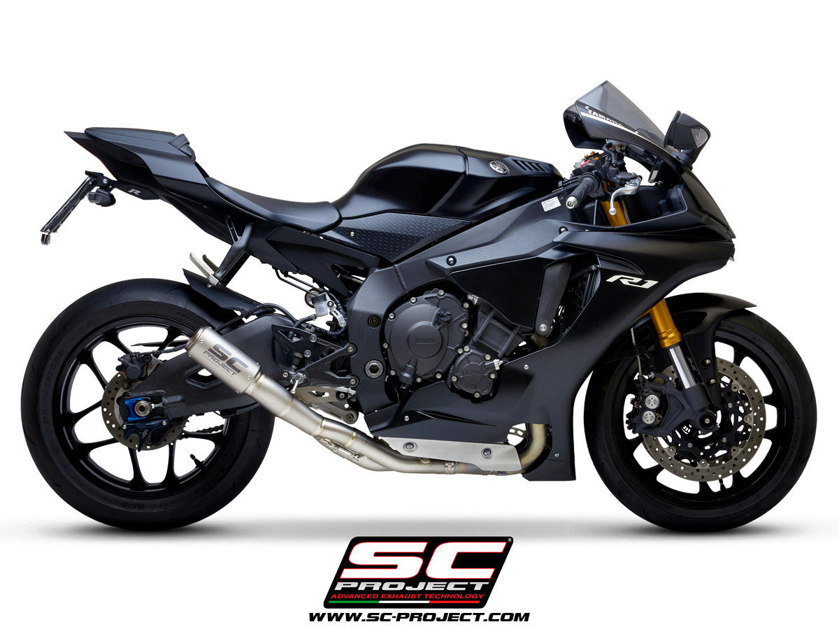 SC-Project Slip-On CR-T + tubo de reemplazo KAT Yamaha YZF-R1/M RN49 (17-19) Y11B-DET36 