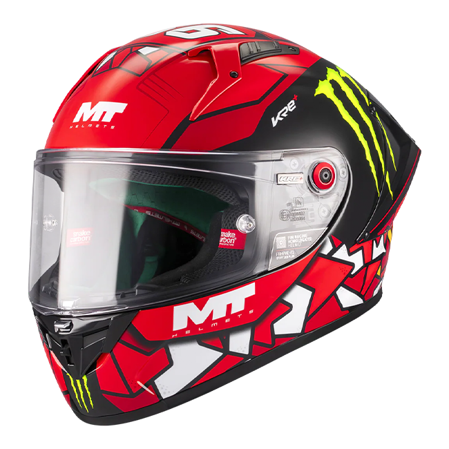MT-Helmets KRE+ S Casco Réplica Angel Piqueras 2025 A5 Glow Completo 