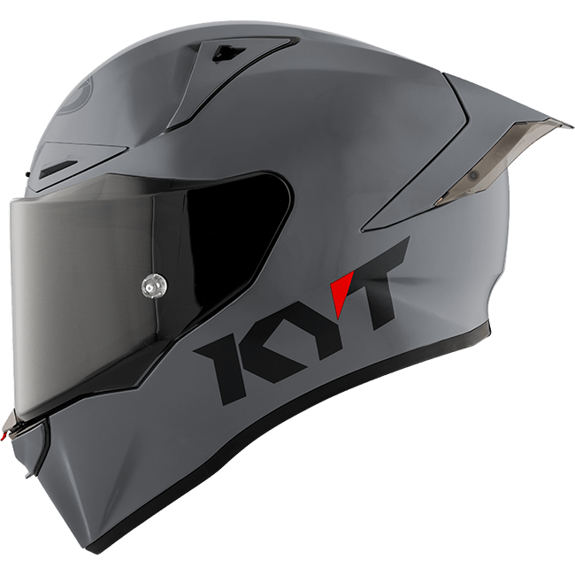 Casco de competición KYT R1R Plain gris Y6R100W1 