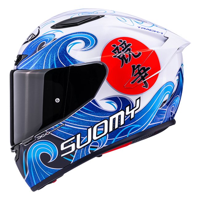 Suomy Track-1 Casco Waves Blanco K6T10025 