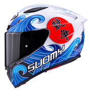 Suomy Track-1 Casco Waves Blanco K6T10025 