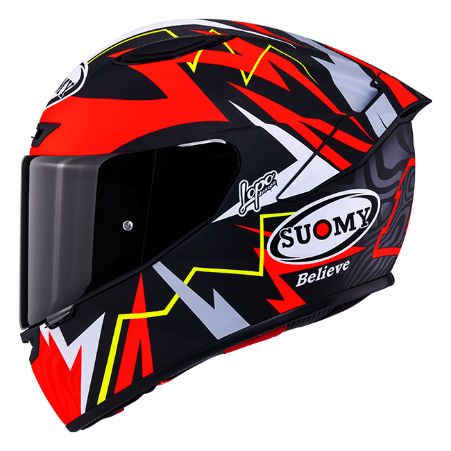 Suomy Track-1 Casco Mate Rojo Réplica de Sam Lowes 2025 K6T10020 
