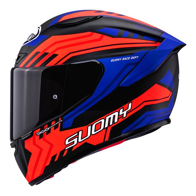 Suomy Track-1 Casco Estructura Mate Negro/Rojo/Azul K6T10024 