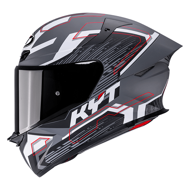 KYT TT-Revo Casco Speeding Mate Gris Y6TR0052 