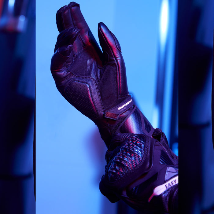 Guantes de cuero para moto Spidi Carbo Fit Racing | Hombre | Rojo | A226014 