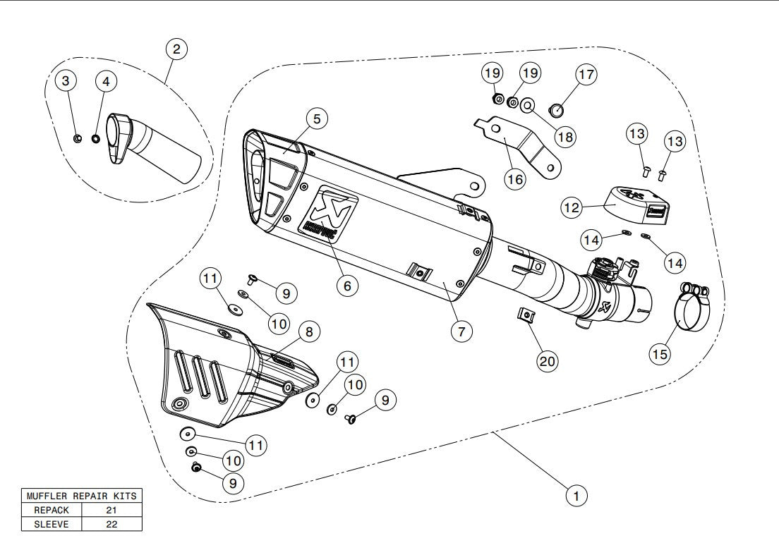 Akrapovic Slip-On Line (Titanio) Yamaha YZF-R6 (08-25) S-Y6SO12-HAPT 