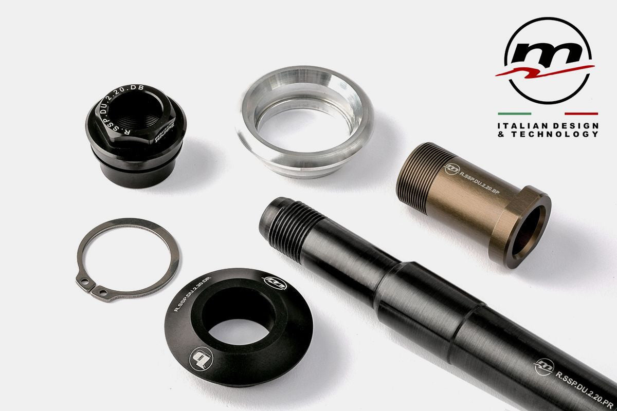 Kit de cambio rápido del eje de la rueda delantera Melotti Racing Ducati Panigale V2 955 (20-24) BA-SSP.DU.2.20.KPRAR 