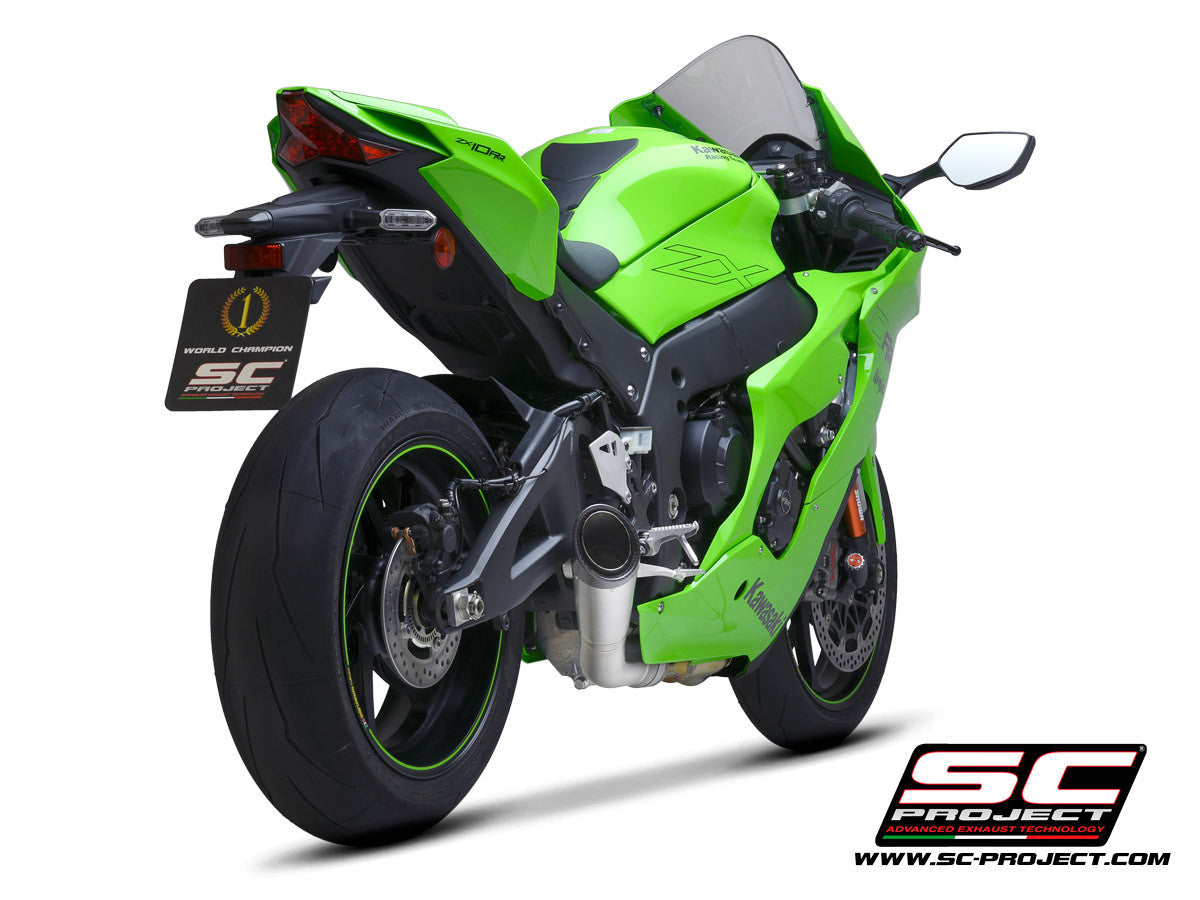 SC-Project Slip-On S1 + tubo de recambio KAT para Kawasaki ZX-10 R/RR (21-26) K38A-DET41T 